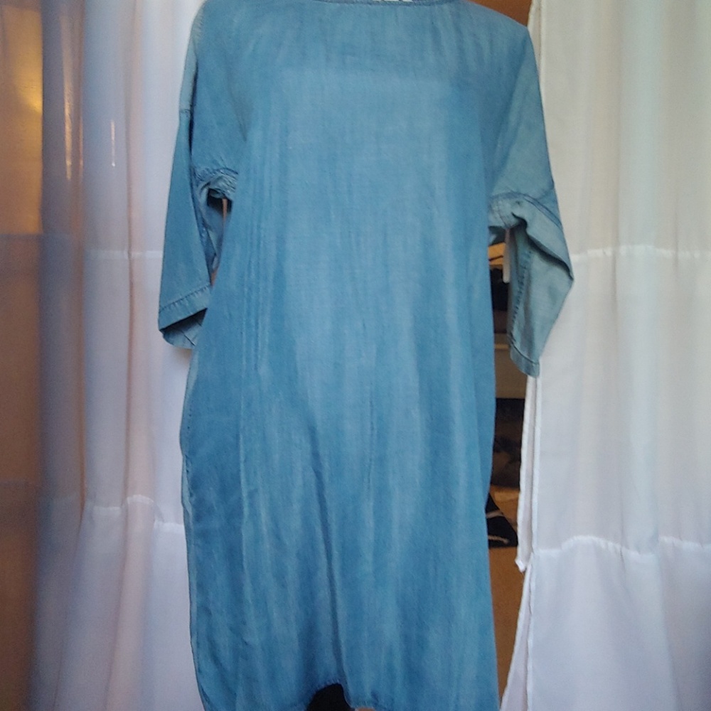 Woman's Denim Tunic Dress